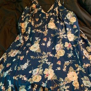 Floral short jumpsuit